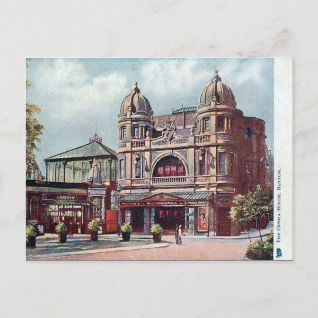 Postal antigua - Ópera, Buxton, Derbyshire. (Anverso)