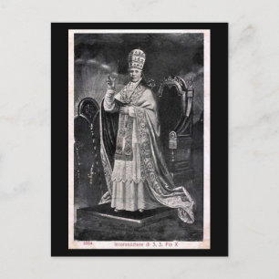 Postal antigua - Papa Pius X