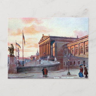 Postal antigua - Parlamento, Wien