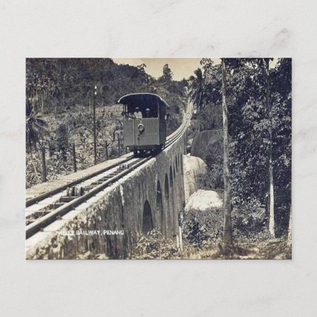 Postal antigua - Penang, Malasia (Anverso)