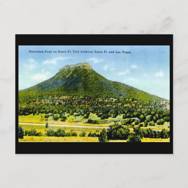 Postal antigua - Pico de hambruna, Nuevo México, E (Anverso)