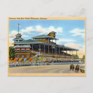 Postal antigua, pista de carreras Delaware Park, W