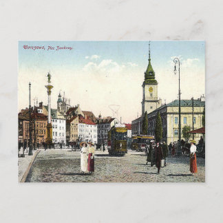 Postal antigua - Plac Zamkowy, Varsovia, Polonia