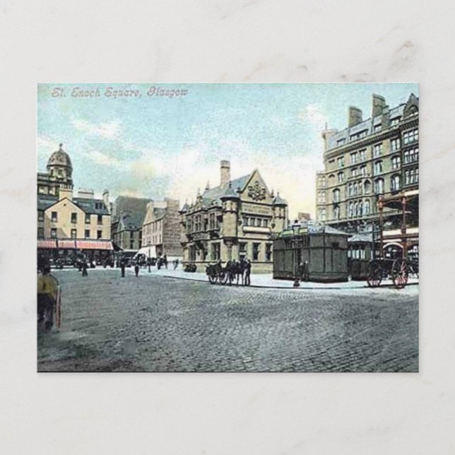Postal antigua - Plaza St Enoch, Glasgow (Anverso)
