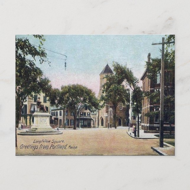 Postal antigua - Portland, Maine (Anverso)