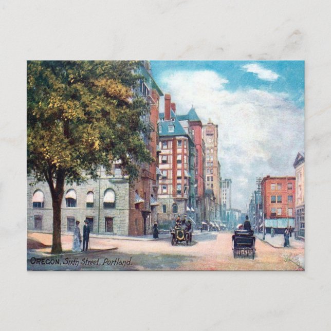 Postal antigua - Portland, Oregón (Anverso)
