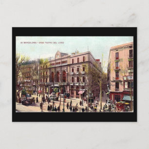 Postal Antigua postal, Barcelona, Gran Teatro del Liceo