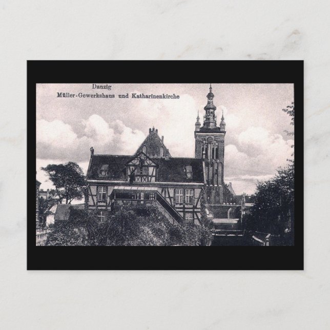 Postal Antigua postal, Gdansk/Danzig, Polonia (Anverso)