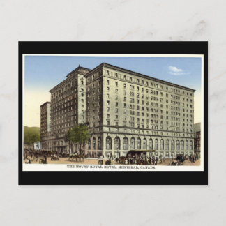 Postal Antigua postal, Hotel Mount Royal, Montreal