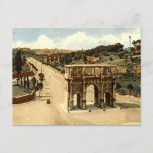 Postal Antigua postal, Roma, el arco de Constantina