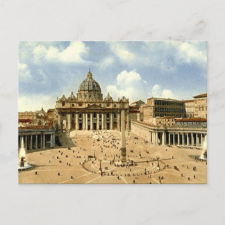Postal Antigua postal, Roma, San Pedro y el Vaticano