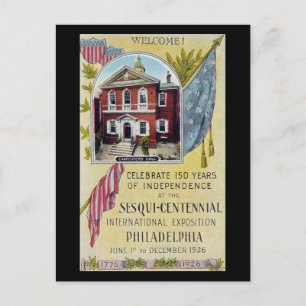 Postal Antigua postal, Sesqui-Centenario, Filadelfia PA