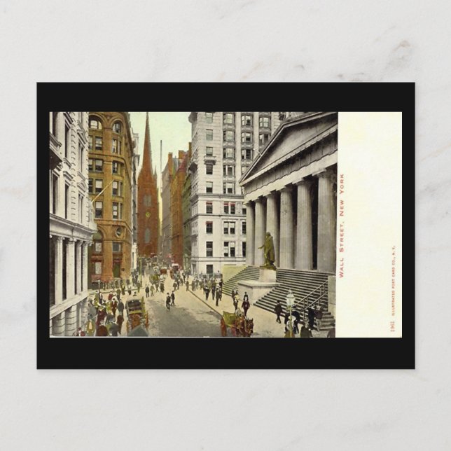 Postal Antigua postal, Wall Street, Nueva York (Anverso)