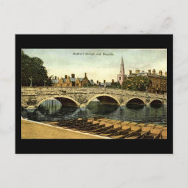 Postal antigua, puente Bedford 1936