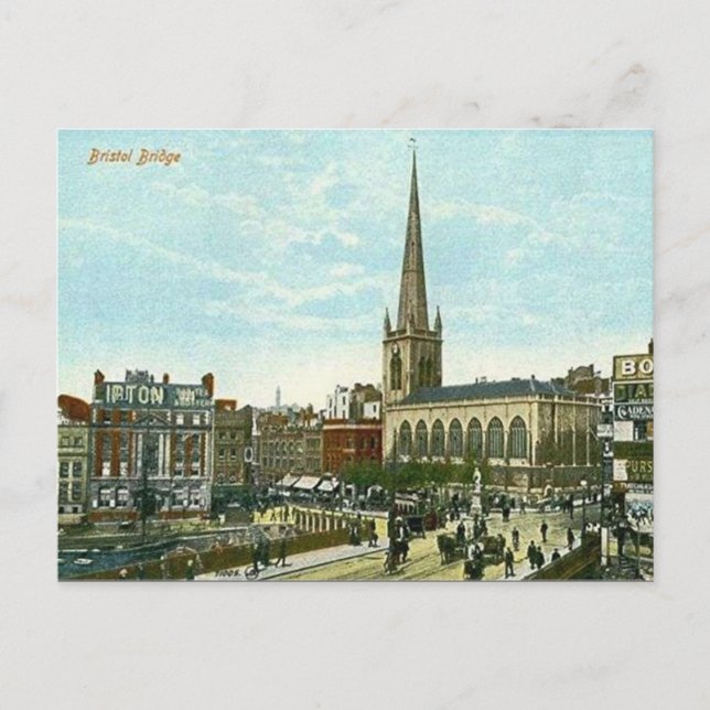 Postal antigua - Puente Bristol (Anverso)