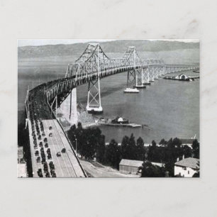 Postal antigua - Puente de la Bahía de Oakland