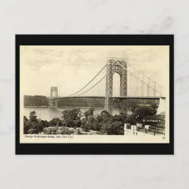 Postal antigua, puente George Washington, Nueva Yo