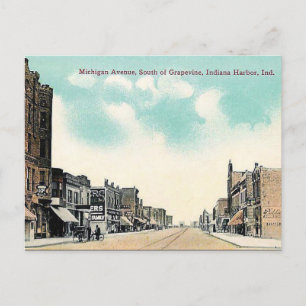 Postal antigua - puerto de Indiana, Indiana, Estad