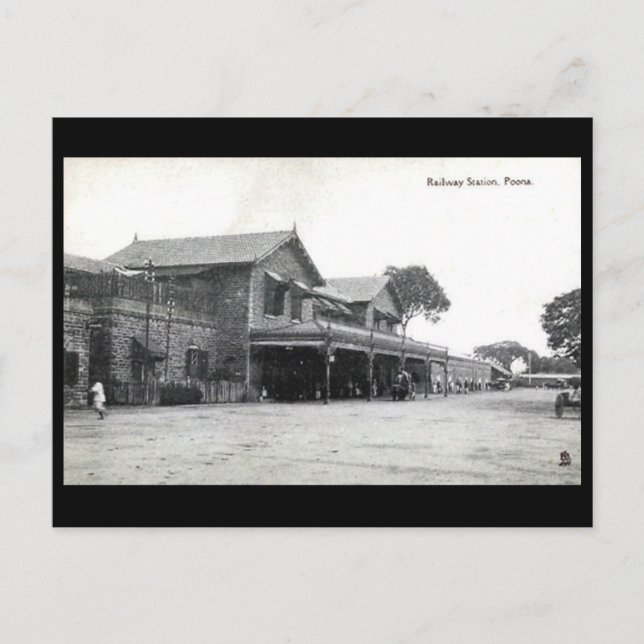 Postal antigua - Pune, India (Anverso)
