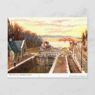 Postal antigua - Rideau Canal Locks, Ottawa, Canad