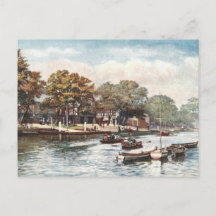 Postal antigua - Río Dee, Chester, Inglaterra