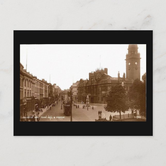 Postal antigua, Royal Leamington Spa (Anverso)