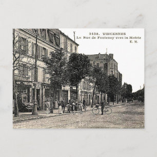 Postal antigua - Rue de Fontenay, Vincennes
