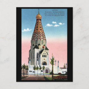 Postal antigua - Russische Gedächtniskirche, Leipz