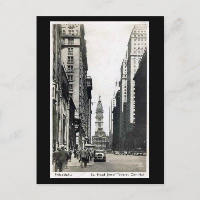 Postal antigua - S Broad St, Philadelphia PA (Anverso)