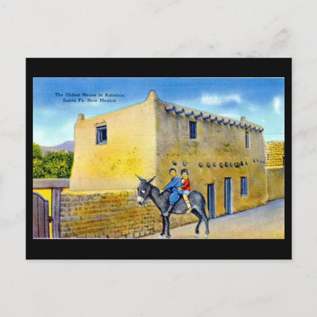 Postal antigua - Santa Fe, Nuevo México, EEUU. (Anverso)