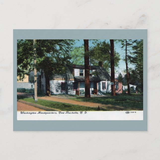Postal Antigua Sede de Washington New Rochelle NY (Anverso)