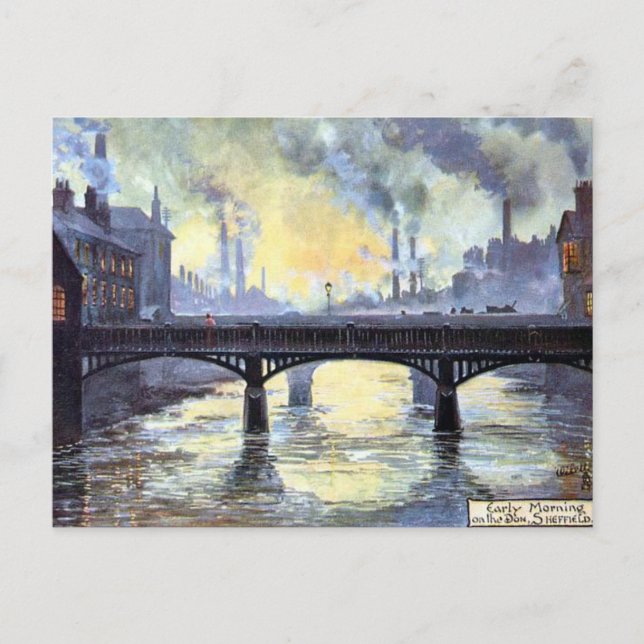 Postal antigua - Sheffield, Yorkshire (Anverso)
