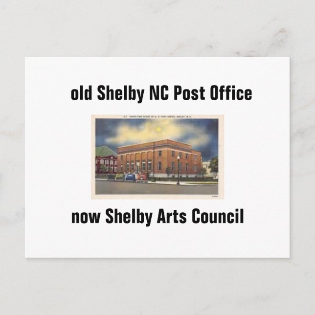 postal antigua Shelby NC (Anverso)