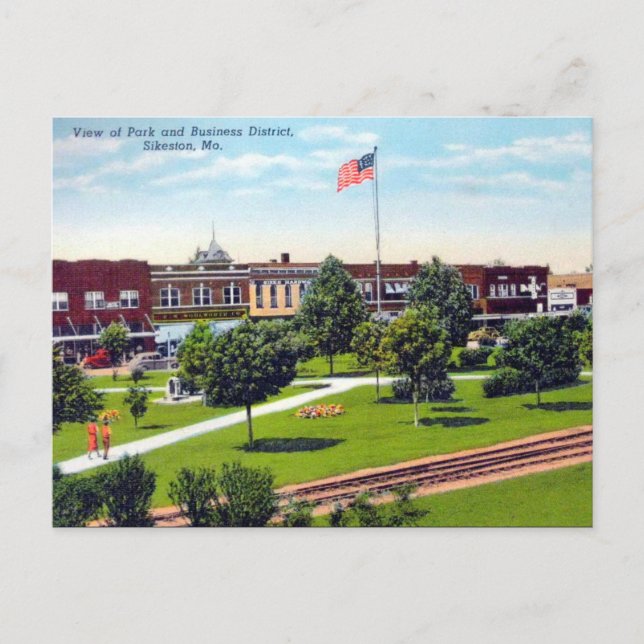 Postal antigua - Sikeston, Misuri, Estados Unidos (Anverso)