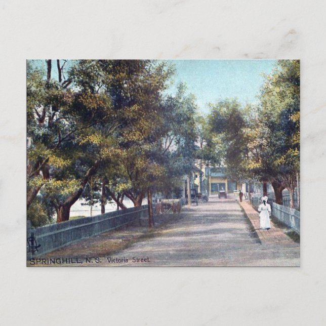 Postal antigua - Springhill, Nueva Escocia (Anverso)
