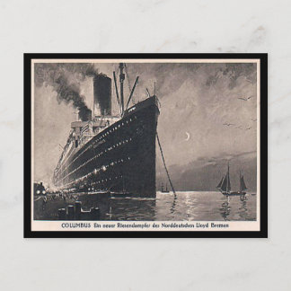 Postal antigua - SS Columbus