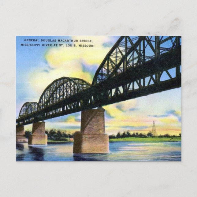 Postal antigua - St Louis, Missouri, Estados Unido (Anverso)