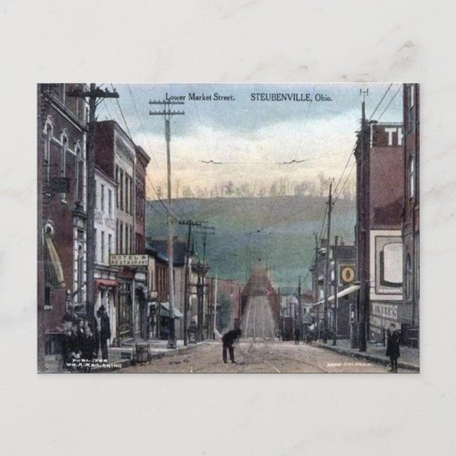 Postal antigua - Steubenville, Ohio (Anverso)