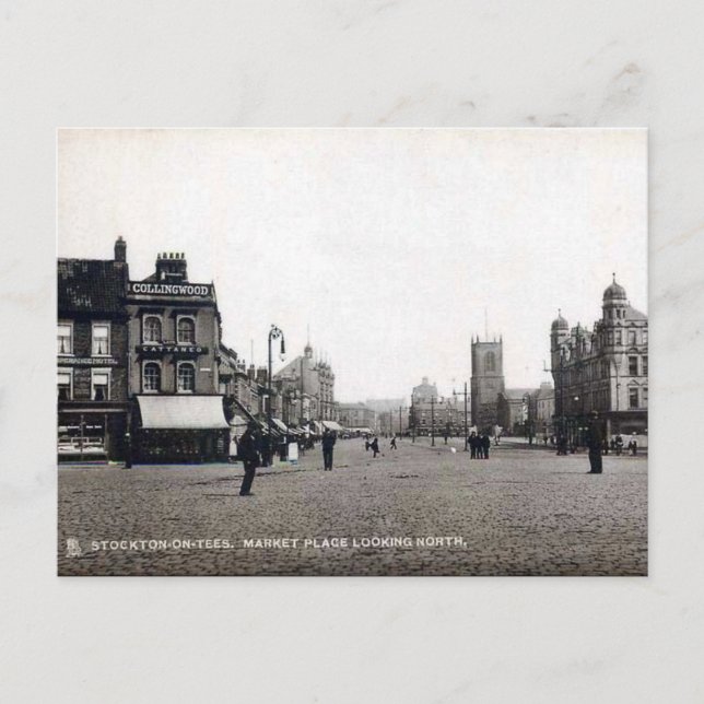 Postal antigua - Stockton-on-Tees, Co Durham (Anverso)