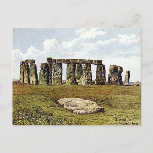 Postal antigua - Stonehenge, Wiltshire (Anverso)