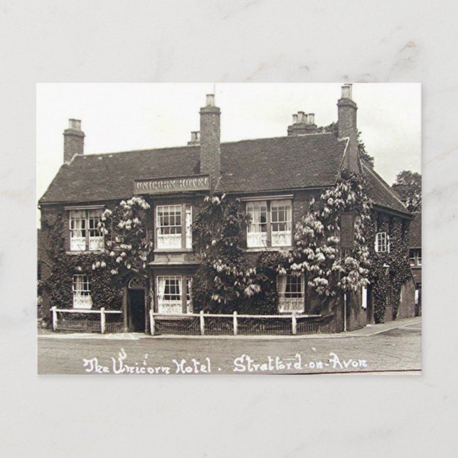 Postal antigua, Stratford-upon-Avon (Anverso)