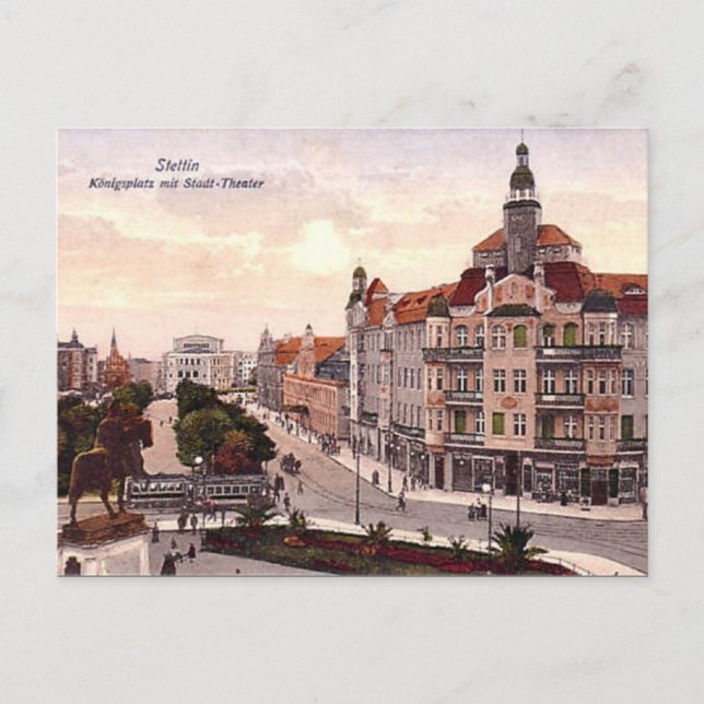 Postal antigua - Szczecin, Polonia (Anverso)