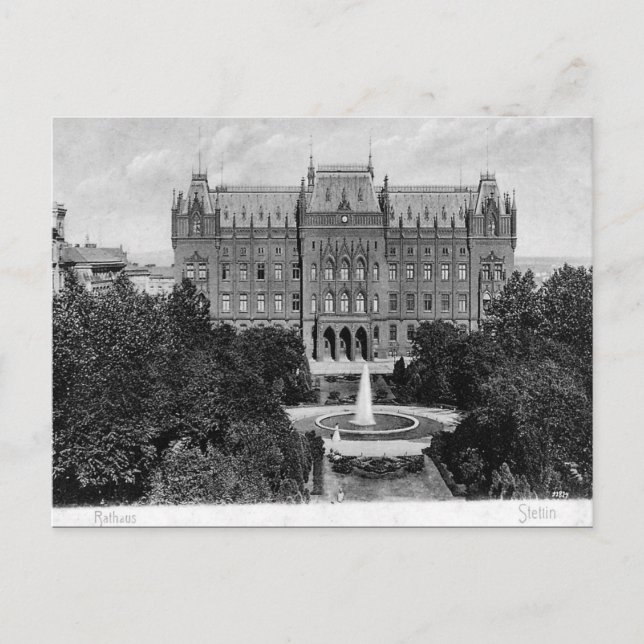 Postal antigua - Szczecin/Stettin, Polonia (Anverso)