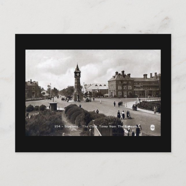 Postal antigua - Torre del reloj, Skegness (Anverso)