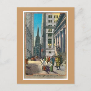 Postal Antigua Trinidad y Wall Street