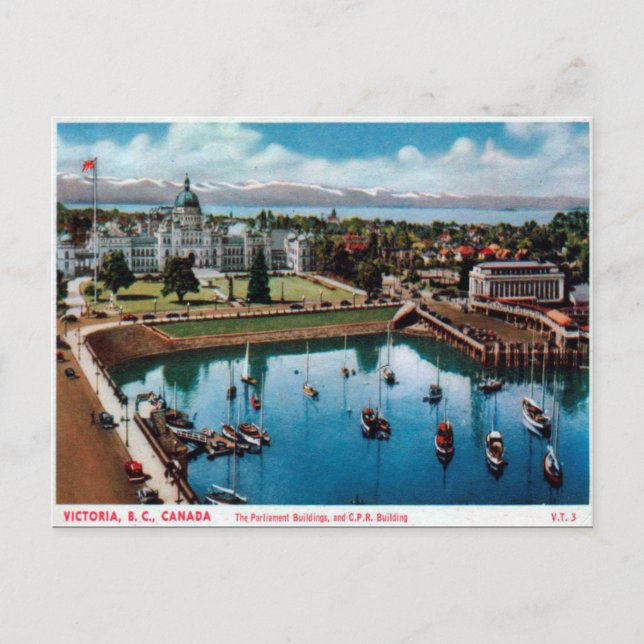 Postal antigua - Victoria, Columbia Británica, Can (Anverso)