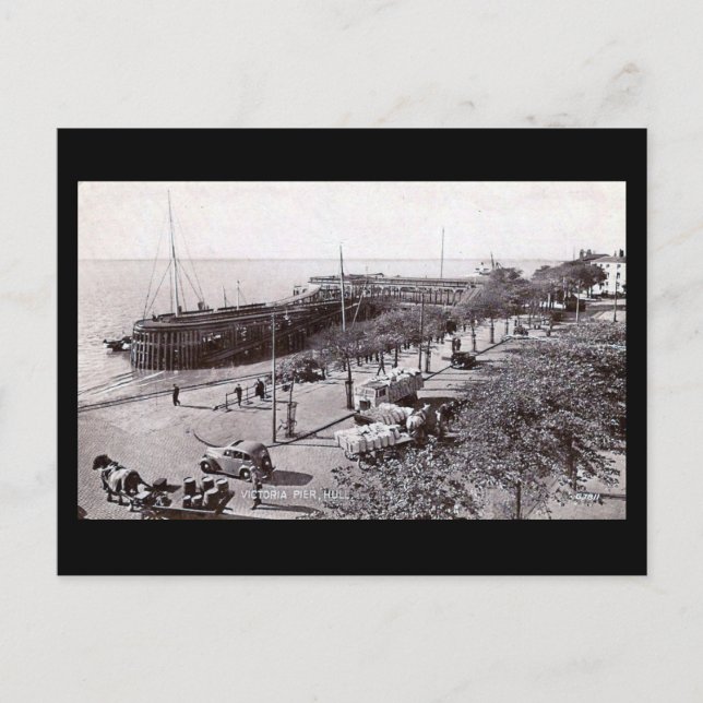 Postal antigua - Victoria Pier, Hull, Yorkshire (Anverso)