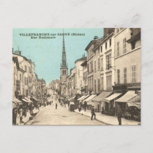 Postal antigua - Villefranche-sur-Saone, Ródano