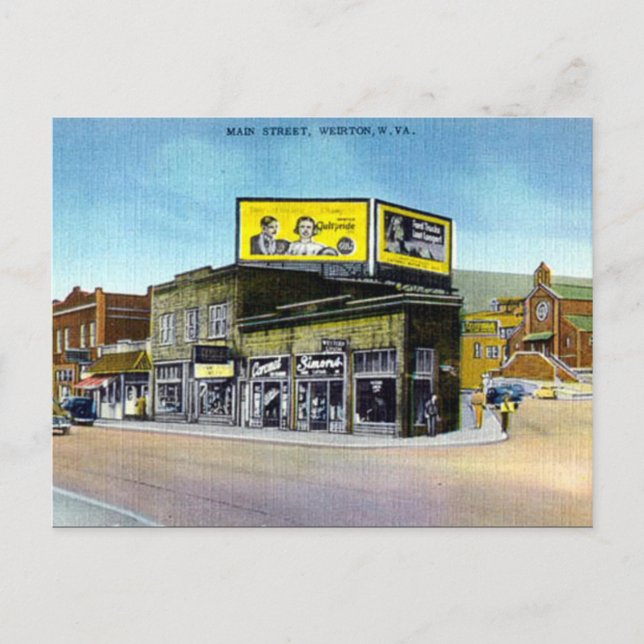 Postal antigua - Weirton, W Virginia, EE. UU. (Anverso)