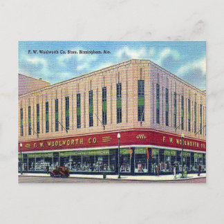 Postal antigua - Woolworth's, Birmingham, Alabama
